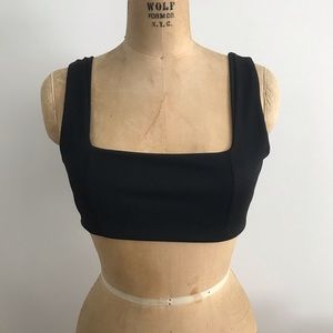 NASTYGAL size 14 bra top crop top black NWT